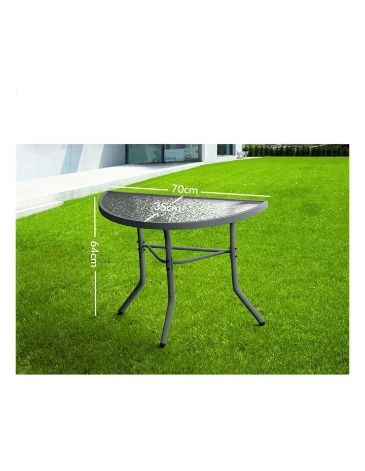 Patio Side Coffee Table in Grey image 5