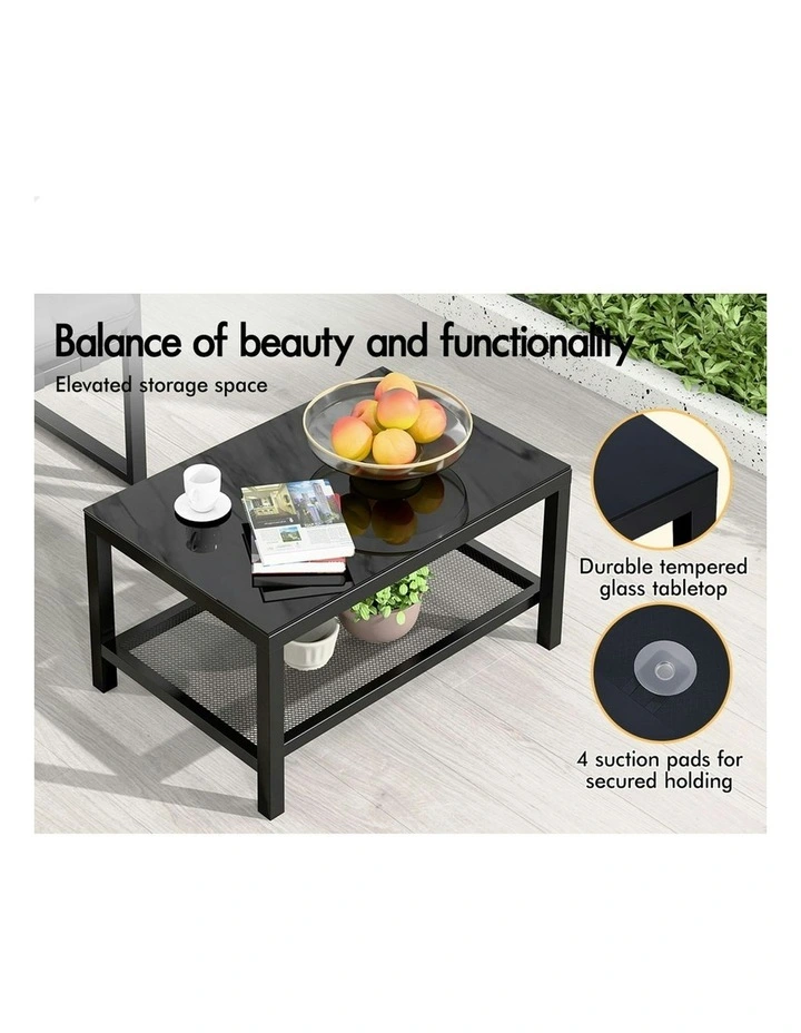 Outdoor Lounge Sofa Set 2 Pieces in Grey image 5