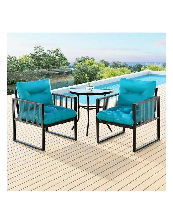 Outdoor Lounge Patio Furniture Table And Chairs Set in Multi image 2