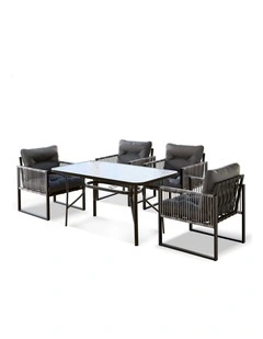 Outdoor Furniture Dining Setting Patio Table Chairs Set in Multi