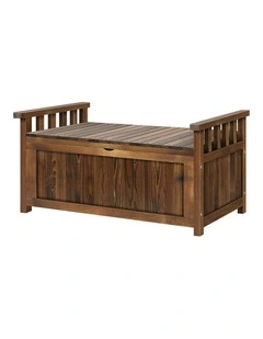 Outdoor Storage Bench in Charcoal