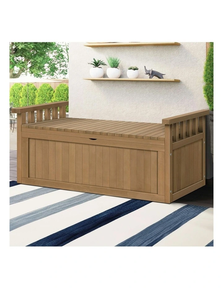 Outdoor Storage Bench in Natural image 2
