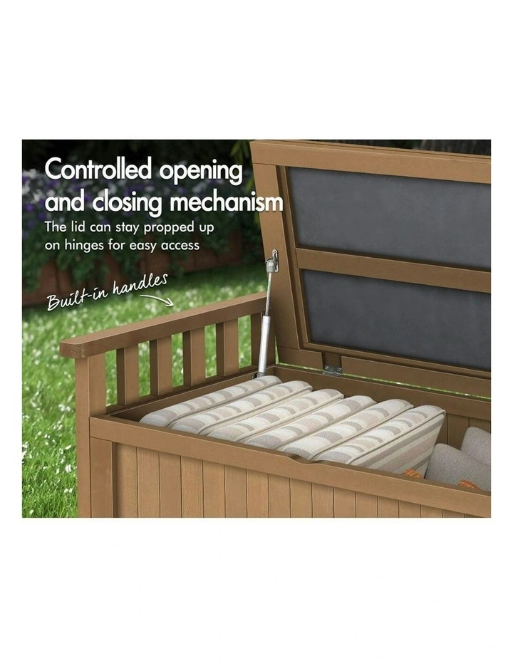 Outdoor Storage Bench in Natural image 5
