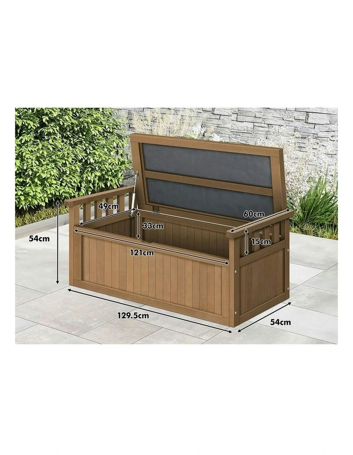 Outdoor Storage Bench in Natural image 7
