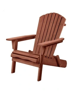 Adirondack Chairs Wooden Outdoor Patio Furniture in Brown