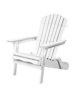 Wooden Adirondack Chairs in White