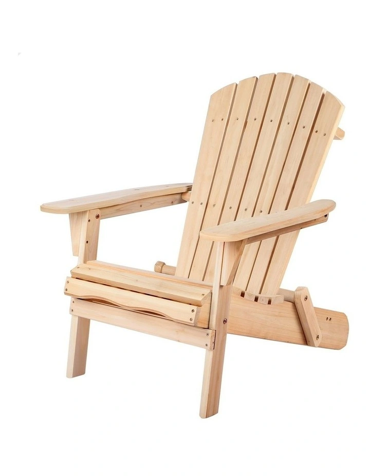 Outdoor Wooden Chairs in Natural image 1