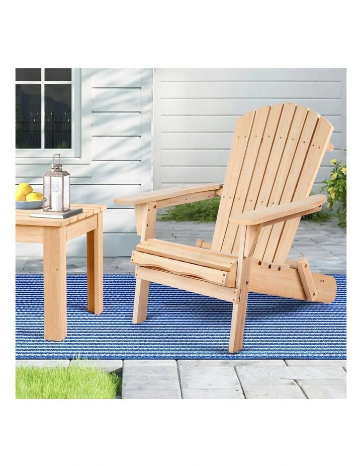 Outdoor Wooden Chairs in Natural image 2