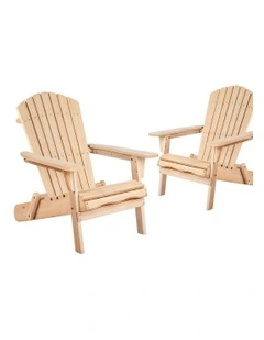 Wooden Adirondack Chair in Brown