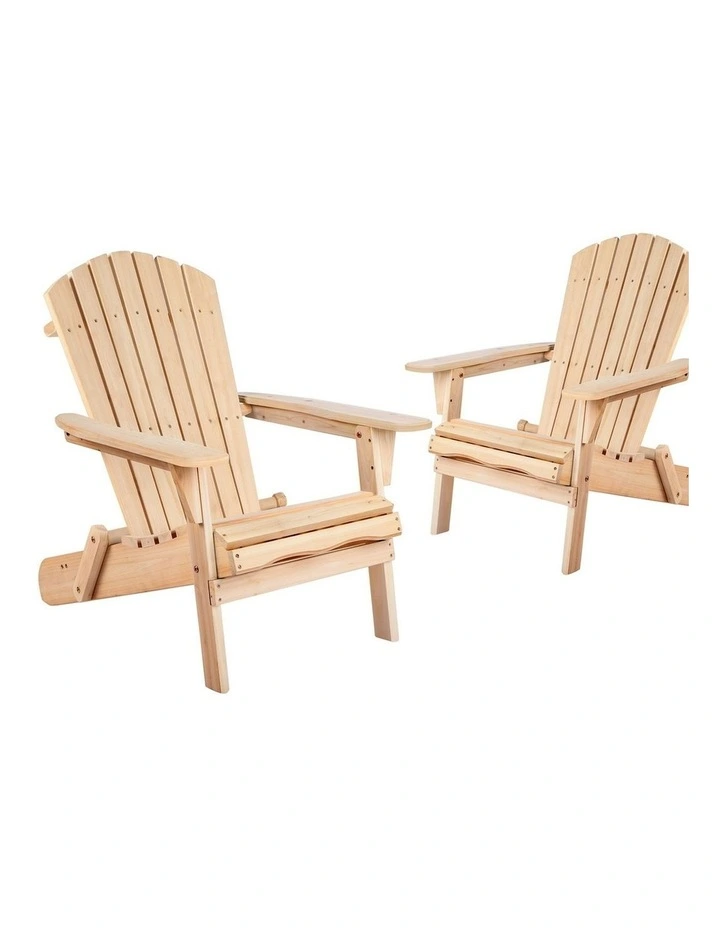 Wooden Adirondack Chair in Brown image 1