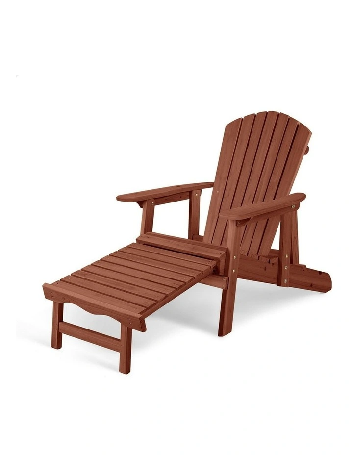 Outdoor Adirondack Chair in Brown image 1