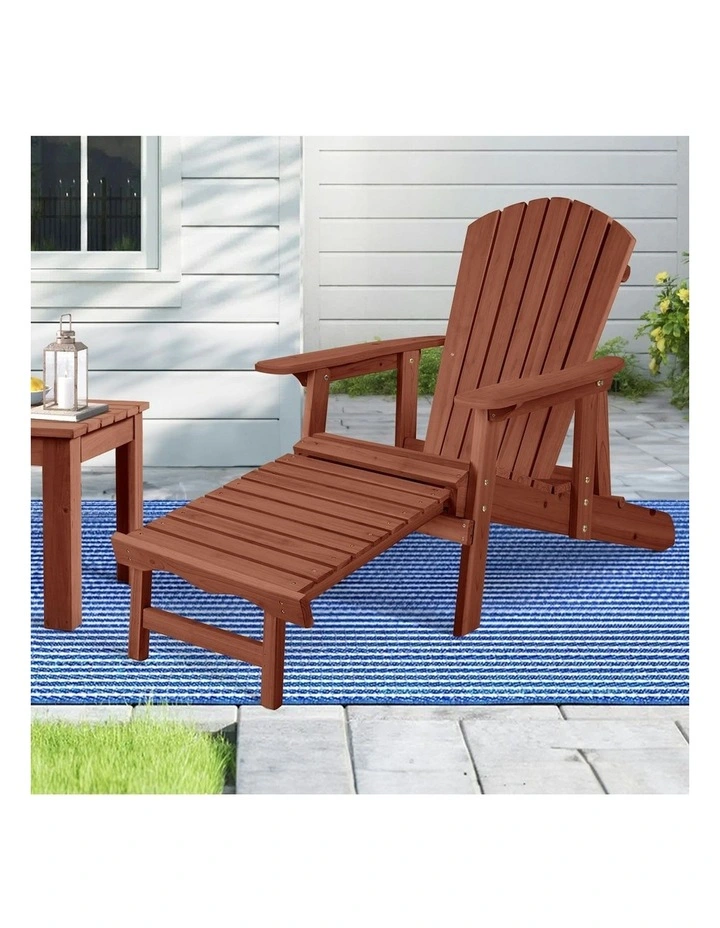 Outdoor Adirondack Chair in Brown image 2