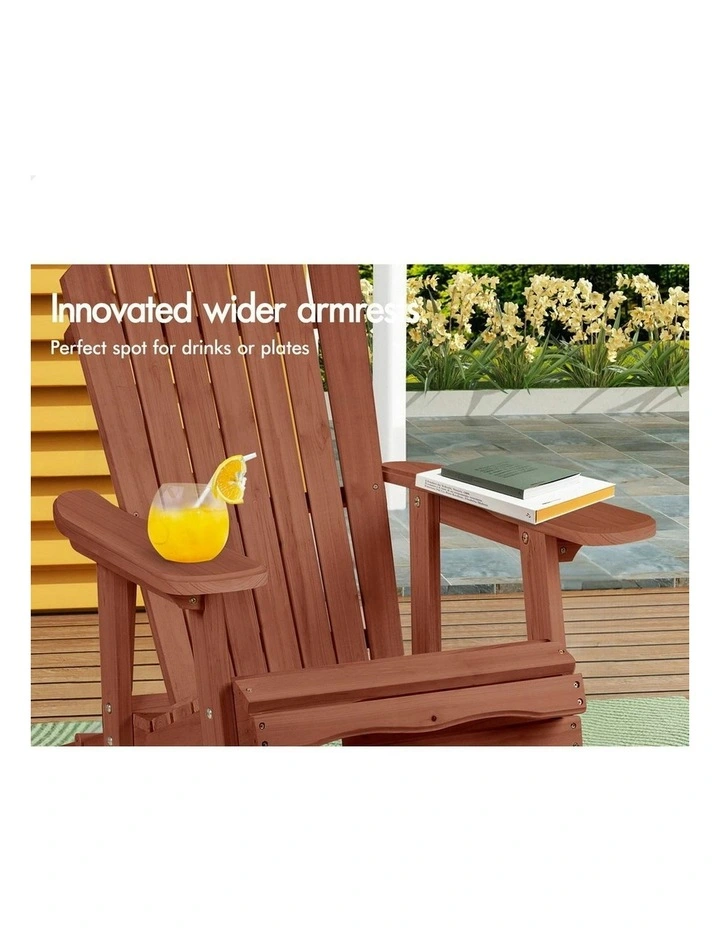 Outdoor Adirondack Chair in Brown image 5