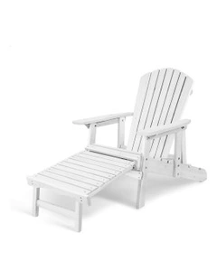 Outdoor Adirondack Chairs 2 Piece in White
