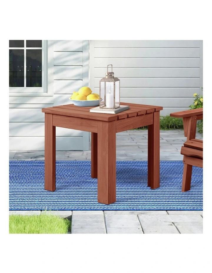 Wooden Side Desk in Brown image 2