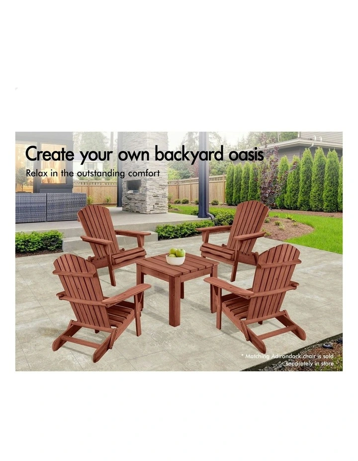 Wooden Side Desk in Brown image 3