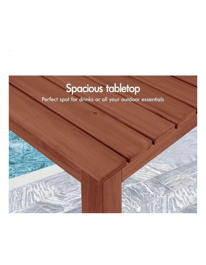 Wooden Side Desk in Brown image 5