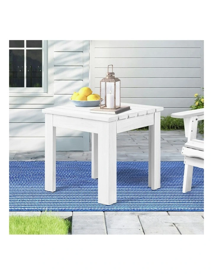 Wooden Side Desk in White image 2