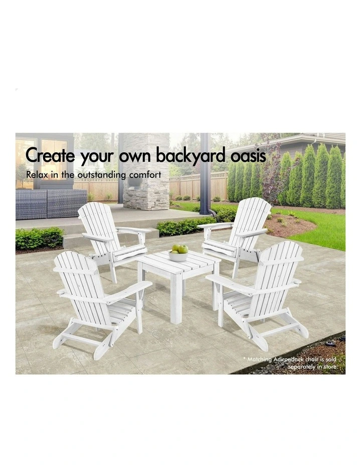 Wooden Side Desk in White image 3