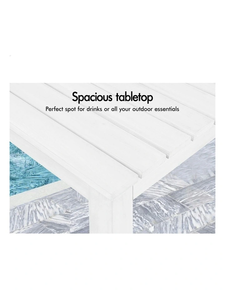 Wooden Side Desk in White image 5