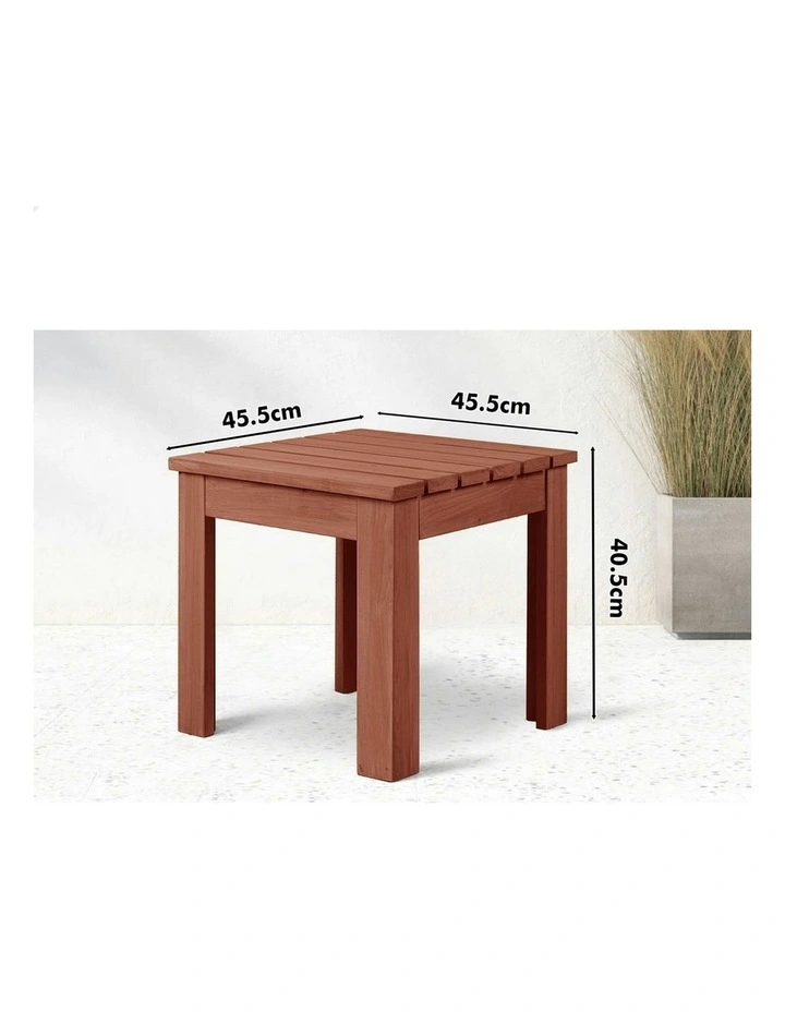 Adirondack Chair And Table Set in Brown image 7