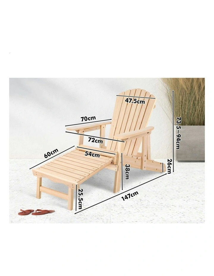 Adirondack Chair And Table Set 2 Piece in Brown image 6