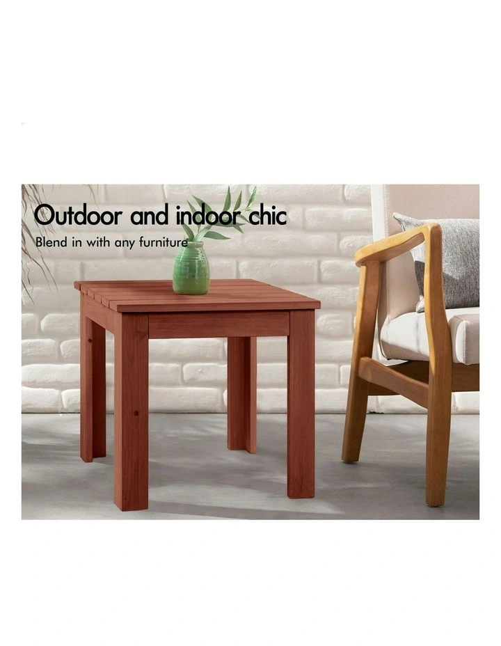 Adirondack Chairs And Table Set 3 Piece in Brown image 4