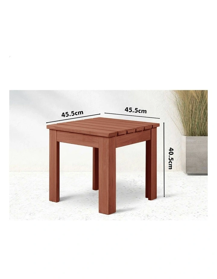 Adirondack Chair And Table Set 2 Piece in Brown image 7