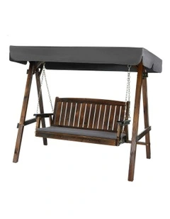 Patio Canopy Swing Chair in Charcoal