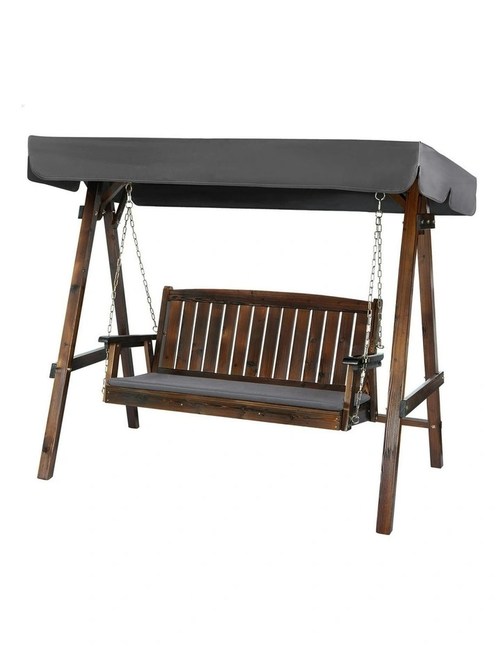 Patio Canopy Swing Chair in Charcoal image 1