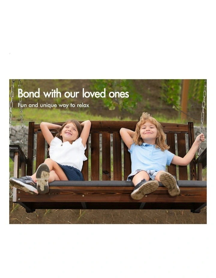 Patio Canopy Swing Chair in Charcoal image 3