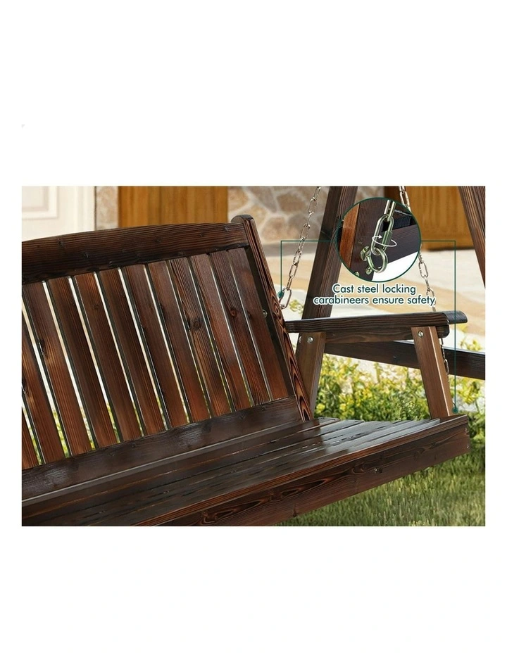 Patio Canopy Swing Chair in Charcoal image 5