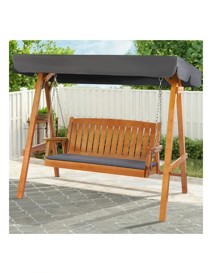 Canopy Swing Chair in Teak image 2