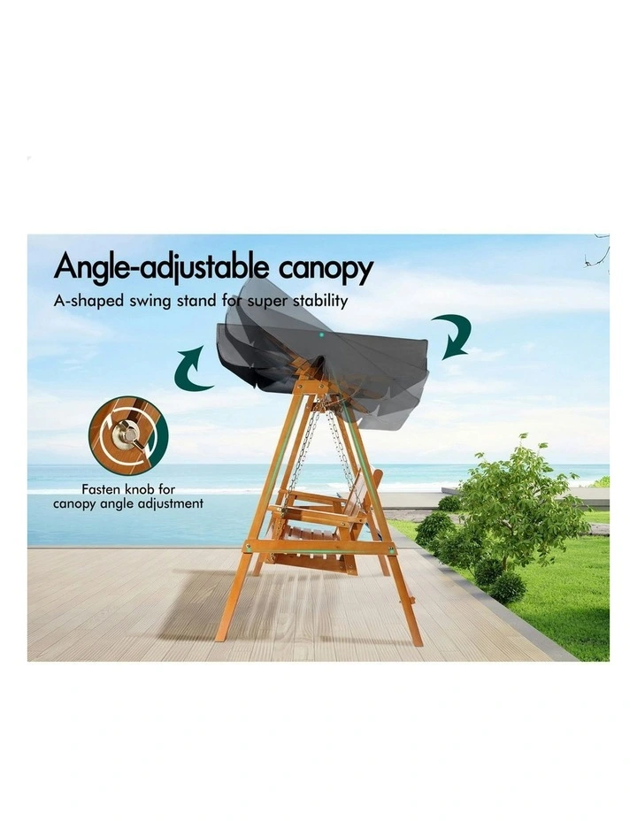 Canopy Swing Chair in Teak image 5