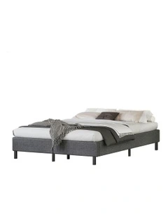 King Size Mattress Base Foundation Bed Frame in Grey