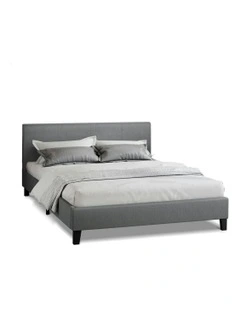 Double Size Wooden Bed Frame in Grey