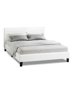 Double Size Wooden Bed Frame in White