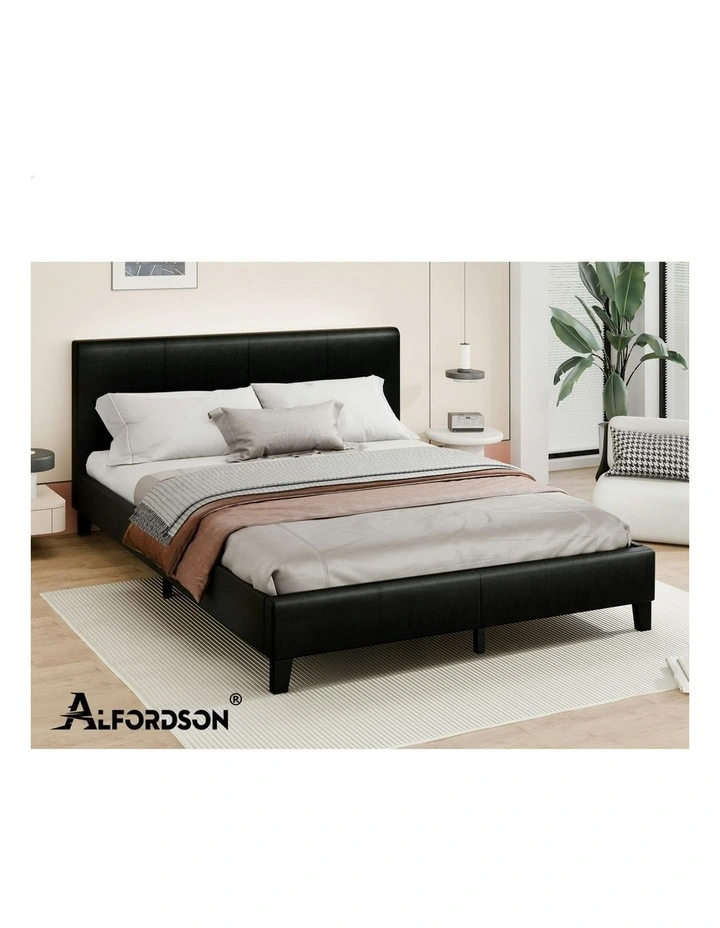 King Size Wooden Bed Frame in Black image 1