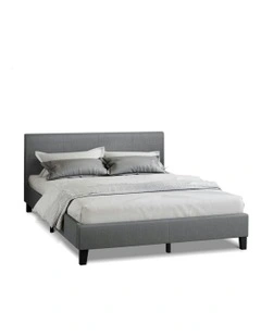 King Size Wooden Bed Frame in Grey
