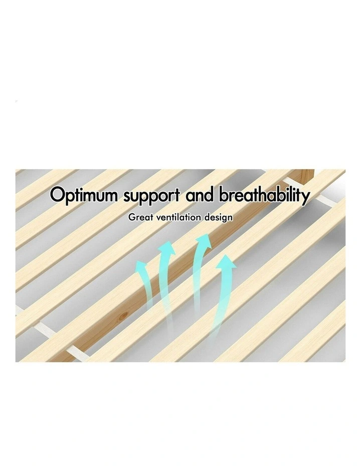 Wooden Timber King Single Mattress Base Platform Bed Frame in Brown image 7