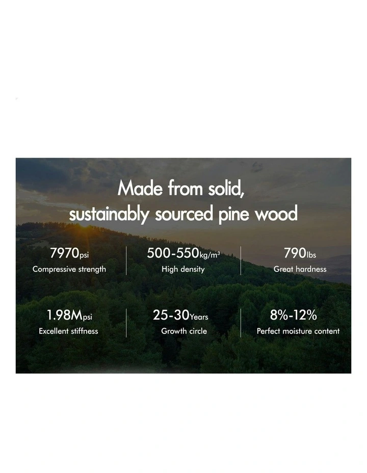 Trundle Wooden Daybed Base Single Size Bed Frame x2 in White image 4