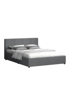 Gas Lift Storage Base King Size Bed Frame in Grey