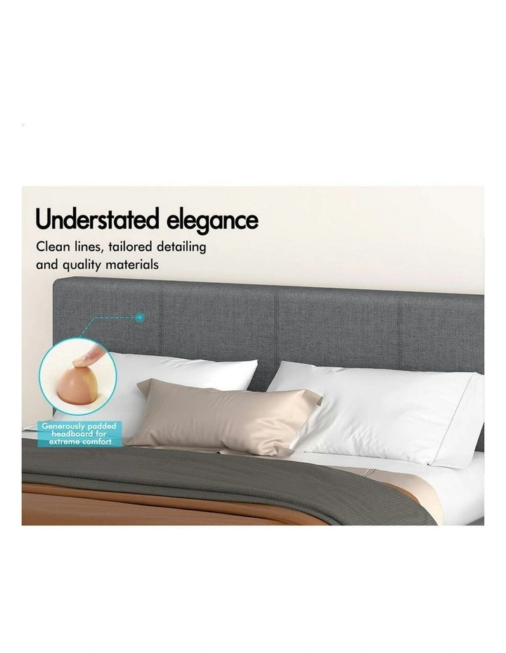 Gas Lift Storage Base King Size Bed Frame in Grey image 4