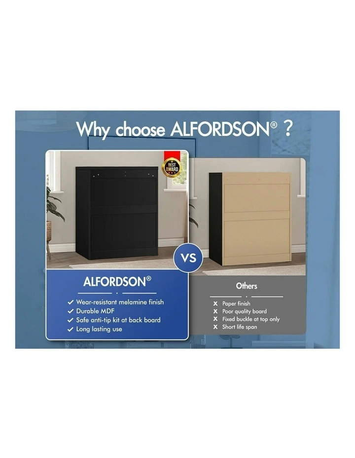 Hamptons 5 Chest of Drawers in Black image 3