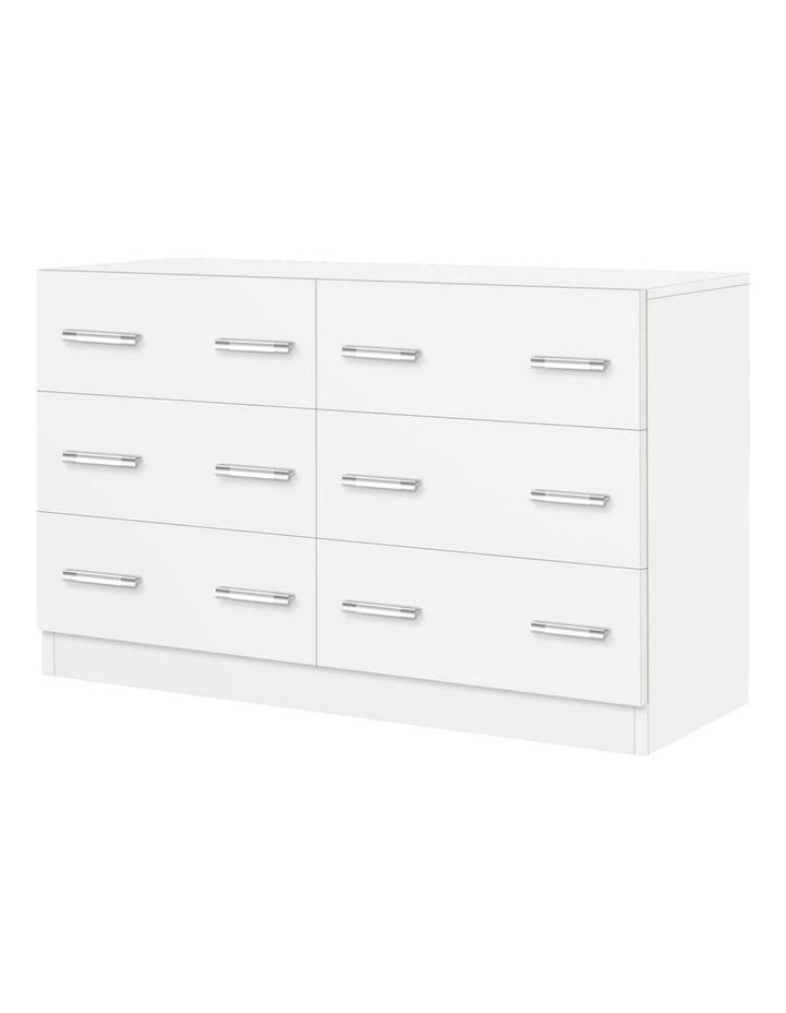 Minimalist Chest of Drawers 6 in White image 1