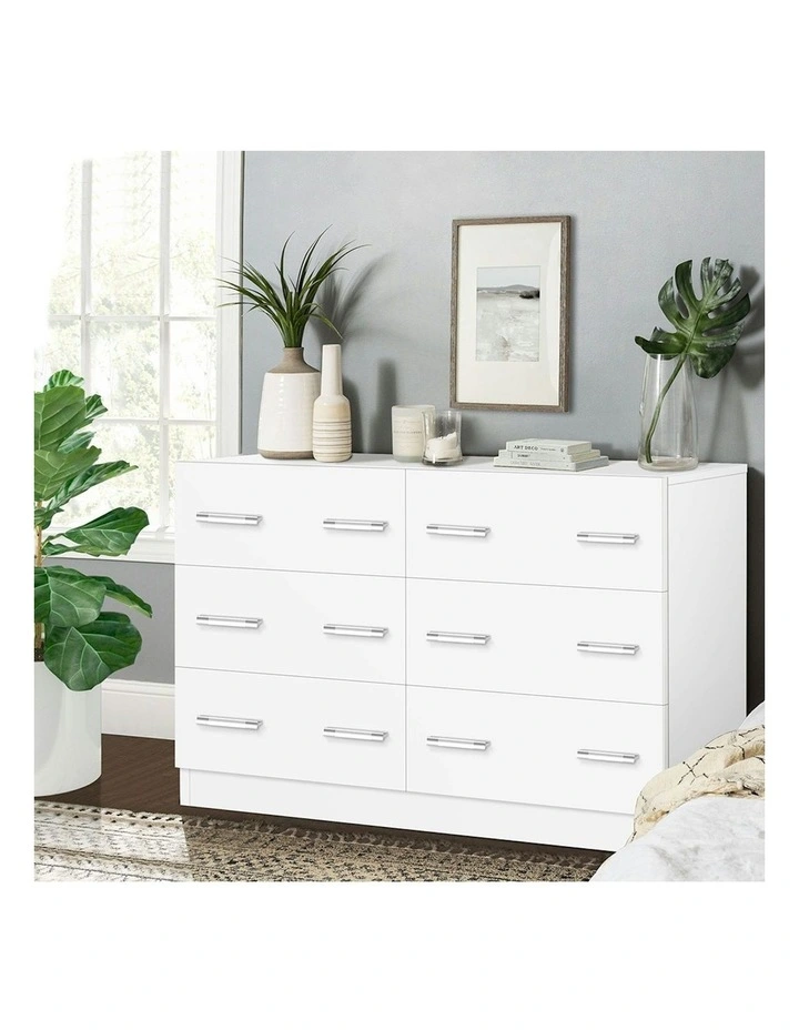 Minimalist Chest of Drawers 6 in White image 2