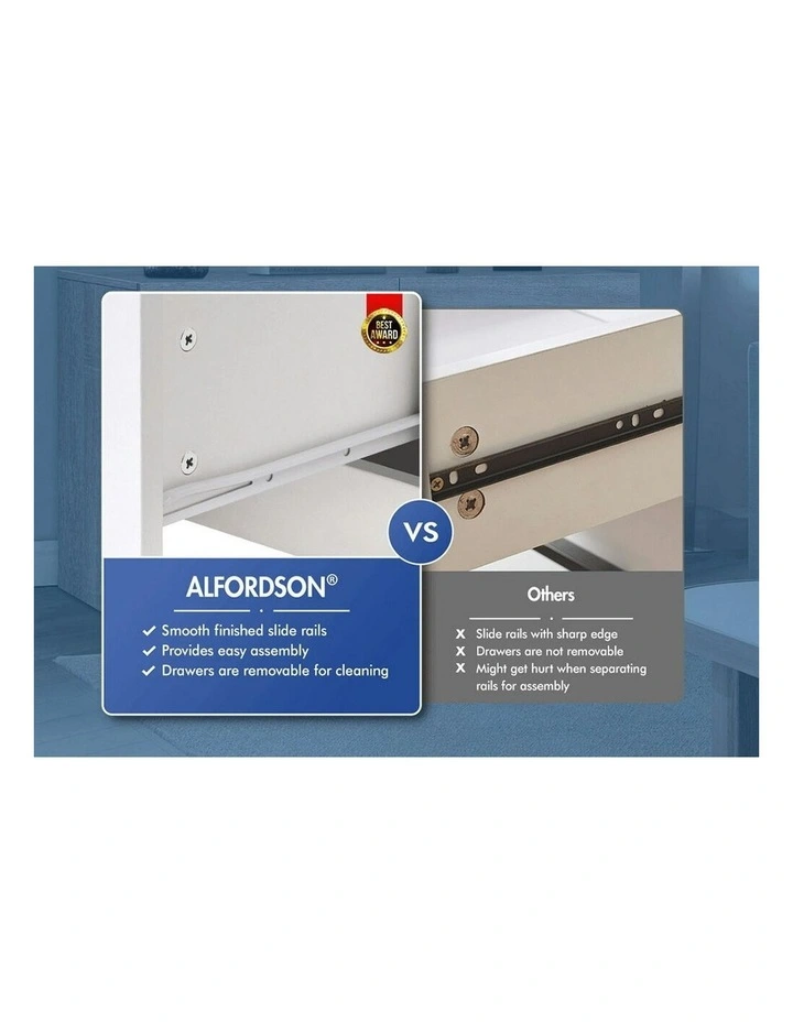 Minimalist Chest of Drawers 6 in White image 4