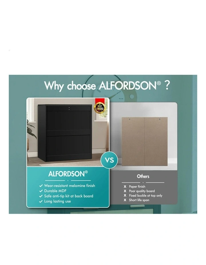 Rattan Chest of Drawers 5 in Black image 4