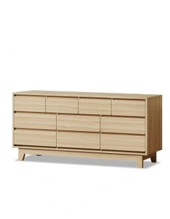 Minimalist Storage Cabinet Dresser Tallboy Chest of Drawers 10 in Wood
