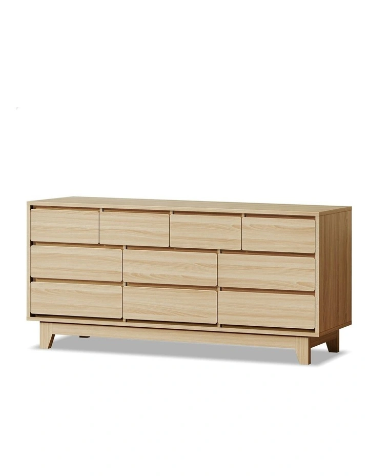 Minimalist Storage Cabinet Dresser Tallboy Chest of Drawers 10 in Wood image 1